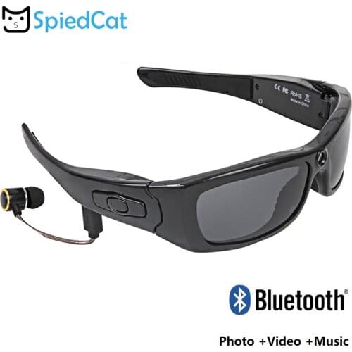 MP3 Player HD Glasses Camera Bluetooth Sunglasses DV Headset Sports Driving Forensics Recorder Polarized Lens Support TF card