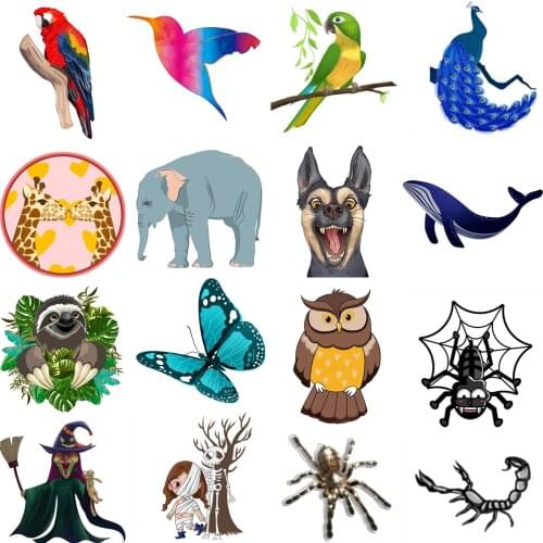 Cartoon Colorful Car Sticker Cute Animal Bird Dog Stickers For Car Styling Body Window Creative Stickers and Decals Decorations
