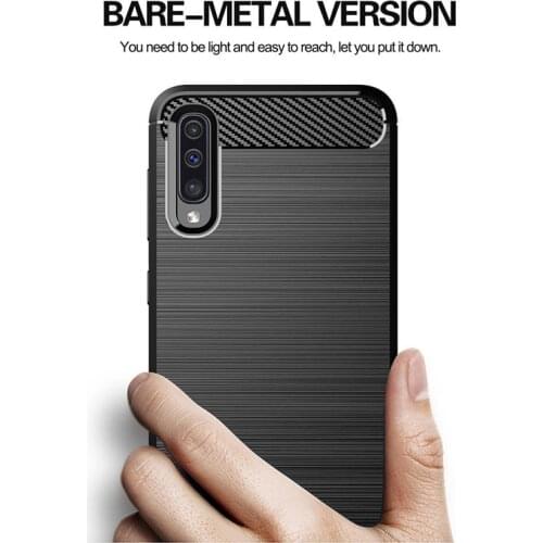 New Carbon Fiber Case for Samsung Galaxy S10 S20 Plus Ultra A70 A50 A40 Case A30 A20E A10 A10E A10S Cover Soft Silicone Cases