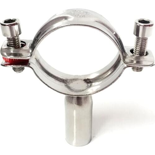 38-40mm 1-1/2" 38mm Pipe Hanger Bracket Clamp Support Clip 304 Stainless Steel For Beer Brewing