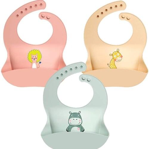 Silicone Baby Feeding Bibs Burp Best Gifts For Newborns Cloths Bandana Fashionable Aprons Breastplate Baby Stuff Safe material