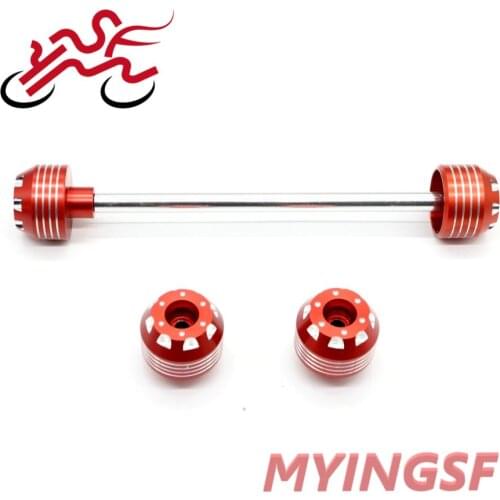 For Aprilia RSV4 R 2010-2014 Front Rear Axle Fork Crash Sliders Motorcycle Wheel Falling Protector Pad