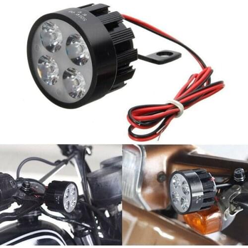 12V-80V DC 12W LED Light Motorcycle Scooter Bicycle Rear View Mirror Lamp