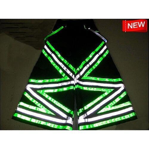 Triangle Melbourne Shuffle Pants Fluoreszierend DJ PHAT Raver Ore Techno Hardstyle Tanz Hose Reflective Trousers NEW