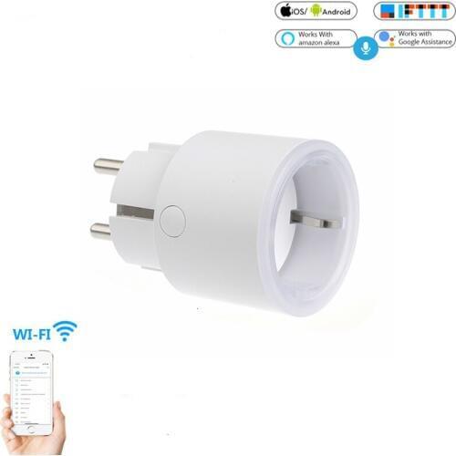EU wifi Smart Plug 10A wifi wireless Smart Socket Outlet Google Home Alexa Voice Remote App Control Power Socket Plug