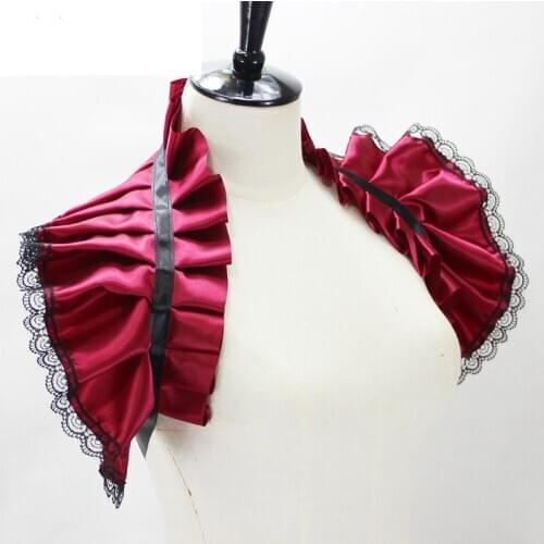 Vintage Handmade The Middle Age Ruffles Neck Collar Party Fancy Dress Accessories Ruffled Collars