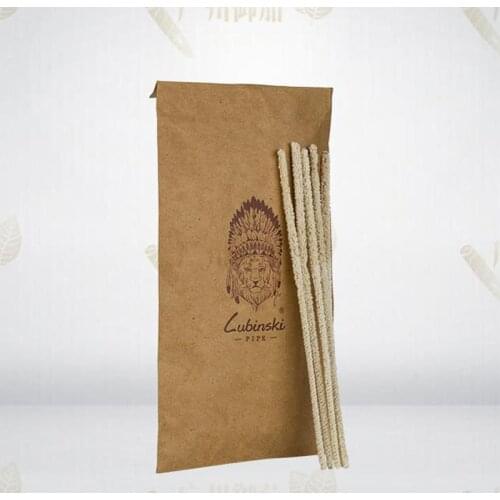 High-end 50 Pcs LUBINSKI Cotton Pipe Tamper Smoking Tobacco Pipe Nozzle Cleaner Tamper Tool Novel Smoking Accessories For Cohiba