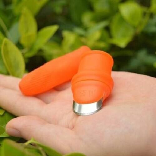 1 Set Of Silicone Thumb Knife Finger Protector For Cutting Vegetables Fruits And Plants Kit Garden Kitchen Glove Accessories