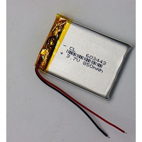 3.7V polymer lithium battery 603443 core GPS navigator MP4 electronic dog MP5 speaker 850mAh