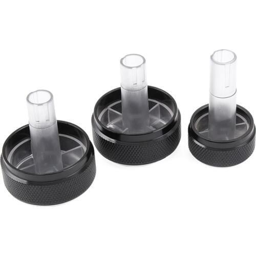 3pcs/set Aluminum Alloy Air Conditioning Knob AC Knob Heat Control Button For Volkswagen VW GOLF 4 Bora Passat B5 Car Styling