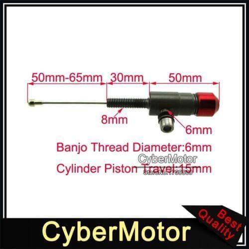 6mm Banjo Hydraulic Clutch Master Slave Cylinder Pump For Pit Dirt Motor Bike Motorcycle