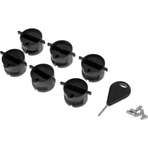 Surfboard Fin Key Replacement Accessory W/6pcs Grub Screws & Leash Plug