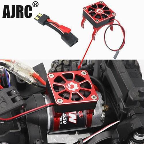 RC model accessories electric car brushless carbon brush motor radiator cover+cooling fan for TRX-4 SCX10 TRX-6 RC car 540 550