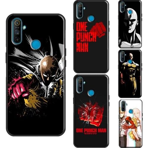 ANIME One Punch Man Saitama For Realme 8 Pro 6 7 Q3 Pro GT C21 C15 C3 Phone Case For OnePlus 9 Pro 8 Nord 7T 8T Cover