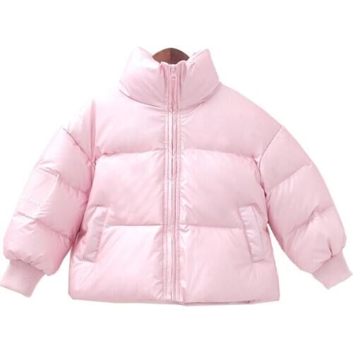 Children Short Down Jackets for Girls Winter White Duck Down Coat Kids Thick Warm Coat High Quality Bbay Winter Pink