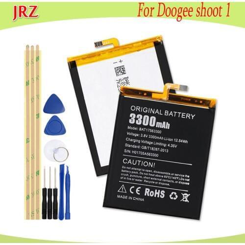 JRZ 3.8V 3300mAh battery For Doogee shoot 1 phone High quality Replacement Batteries Bateria+tools