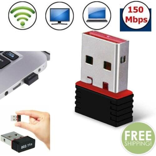 Mini USB WiFi WLAN MediaTek 150Mbps Wireless Network Adapter 802.11n/g/b Dongle #267153