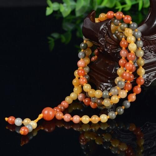 Multilayer 108 colour Beads 6mm Bracelet Necklace Tibetan Buddhist Mala Buddha Charm Rosary Yoga For Women Men Jewelry