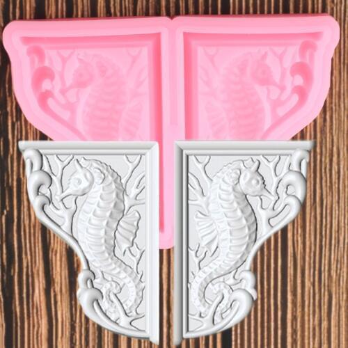 Sea Horse Silicone Molds 3D Sugarcraft Fondant Chocolate Mould Cake Decorating Tools Candy Resin Clay Moulds