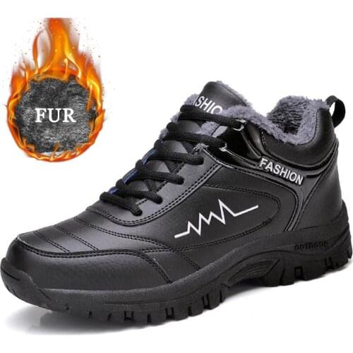 Men Winter Boots Shoes Warm Fashion Sneakers 2020 Winter Outdoor High Quality Men Snow Boots Casual Shoes Men Botas De Hombre