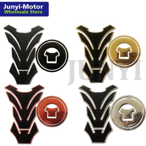 Motorbike Racing Fiber Fuel Gas Cap Cover Tank Protector Pad Sticker kit Decal For Honda CB500R 500 300F MSX125