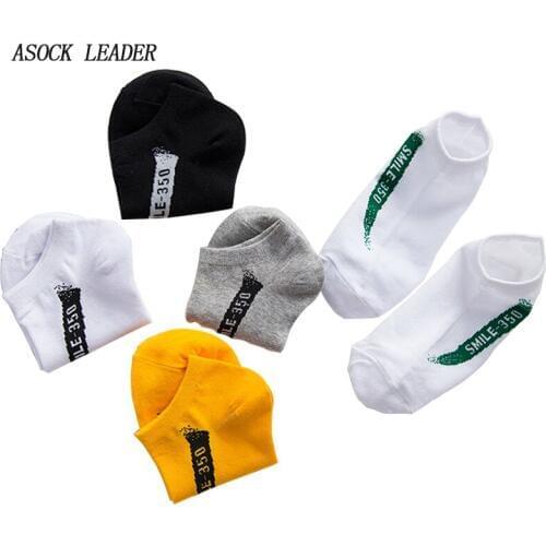 2018 Summer New Cotton MenS Socks Deodorant Casual Fashion Color Matching Sock Art Alphabet Socks MenS Gifts Socks 5 Pairs/Lot
