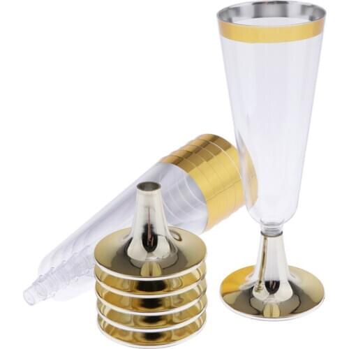 Disposable Wedding Party Cocktail Cups Disposable Champagne Cup Flute 5.5Oz