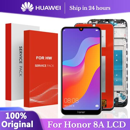 6.09''Original Screen For Huawei Honor 8A Honor 8A Pro Display LCD JAT-L29 L09 L41 LX1 LX3 Touch Screen Digitizer Assembly Frame