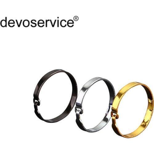 Flat Opening Circle Metal Book Rings Binder Ring Gold Sliver Hinged Keychain Ring Scrapbook Craft Photo Album Scrapbook Split