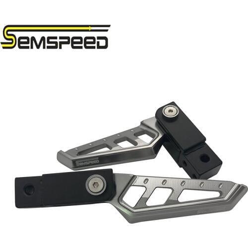 SEMSPEED Motorcycle Rotatable Rear Footrest For Yamaha NMAX155 150 125 2015-2018 2019 Foot Pegs Pedal CNC Foot Rests Accessories