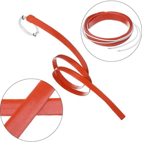 15x600mm Silicone Heating Band Tape 60w@12v for De-icing Windshield Wipers