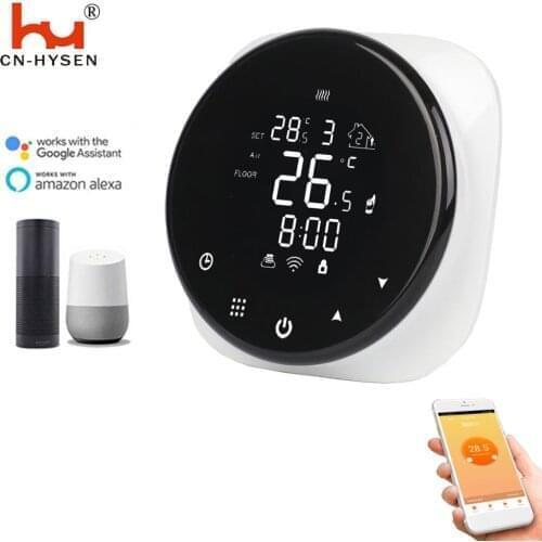 Room Water Underfloor System WiFi Thermostat For Gas Boiler Compatible With Alexa And Google Home
