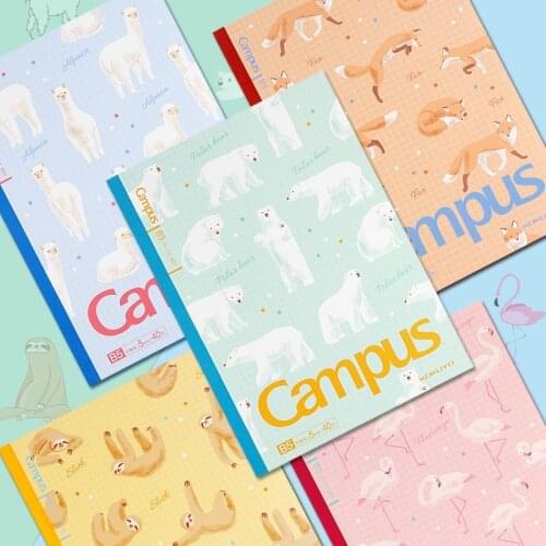5 Pcs KOKUYO Campus Notebook WCN-CNB3419 8mm Dotted Line 5mm Square Multiple Cover Styles