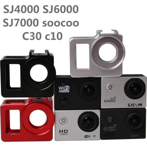 C30 jaula de aleación funda Carcasa protectora bolsa marco de Metal + filtro UV para SJCAM SJ4000 SJ5000 H9 H9R Sj9000 SOOCOO C3