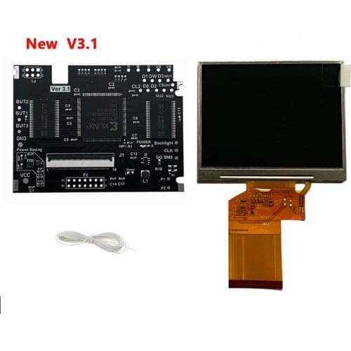 Highlight Full Display V2 LCD Screen For SEGA Game Gear GG Adjustable Brightness Support VGA output Mode LCD Kits