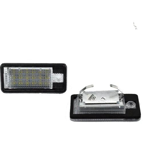 Canbus LED License plate light number plate lamp for Audi A3 A4 S4 RS4 B6 B7 A6 RS6 S6 C6 A5 S5 2D Cabrio Q7 A8 S8 RS4 Avant