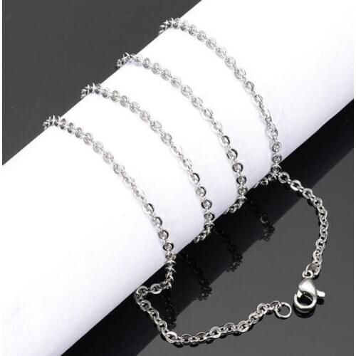 GNAYY Customized 12pcs Lot 8''-28'' Stainless Steel 1.5mm/2mm/2.3mm/3mm/4.5mm Link Chain Women Necklace and Bracelet Nice Design