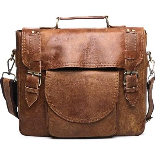 2017 real leather man bag mans first layer of leather hand bill of lading, shoulder bag, size: 30x26x7cm.pinepoxp bag