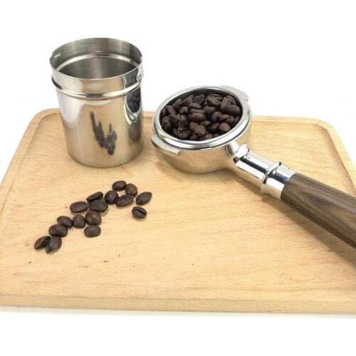 51/58mm Dosing Cup Detachable Design Polished Smooth Surface Stainless Steel Coffee Powder Feeder for Coffee Machine