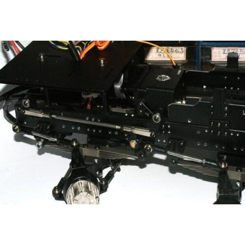 8x8 Dual-axis linkage steering kit for 1/14 RC Tractor Dump Truck LESU TAMIYA MAN TGX SCA KING GL BENZ v8