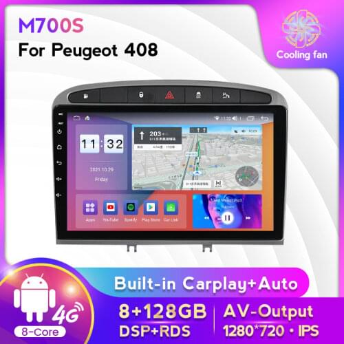 MEKEDE Auto Android 6+128G Car Stereo For 2010-2015 2016 PEUGEOT 308 408 With GPS Navigation Head Unit Mirror Link 4G WiFi SWC