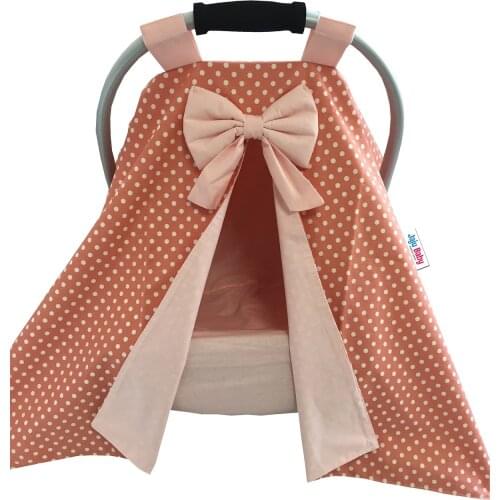 Jaju Baby Handmade, Pink and Polka Dot Combination Stroller Cover and Inner Sheet, Stroller Cover, Stroller, Stroller Sheet