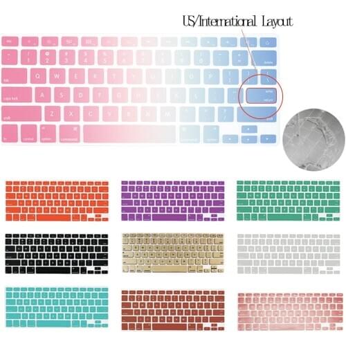 Laptop Keyboard Cover for Macbook White/Air 13"/Pro 15" /Pro 13" Ultra Thin Tpu Skin Protective Dustproof Solid Color