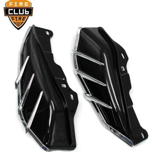 Motorbike Mid Frame Air Deflector Shield Chrome Trims For Harley Touring Road Glide FLHX FLHR 2009-2013 2014 2015 2016 2017