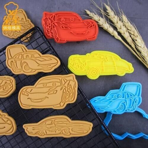 Disney Racing Car Story Lightning McQueen Cartoon Fondant Cookie Mold Household Diy Baking 3d Mold Cake Mold