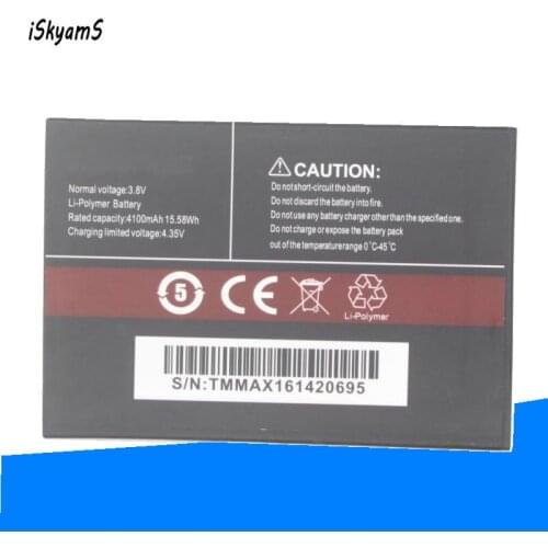 ISkyamS 1x 4100mAh High Capacity Mobile Phone Batteries for Cubot Max Replacement Lithium Polymer Battery