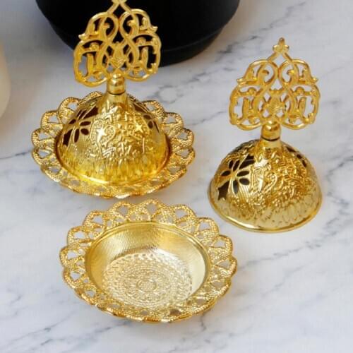 Lotus Flower Incense burner alloy Zinc-copper dish Chinese Buddha Incense Holder Burner Brass Mini Sandalwood Censer Incense New