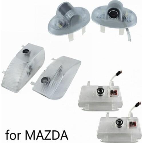 2PCS Led Car Door Welcome Light Laser Projector Logo Ghost Shadow Lamp For Mazda ATENZA 6 8 MAZDA6 RX8 CX-9 CX9 RUIYI MAZDA8 MPV