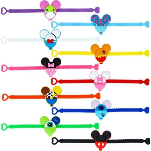 Cute Mickey Minnie Donald Duck Daisy Toy Story Silicone Bracelet Girl Color Love Couple Bracelet