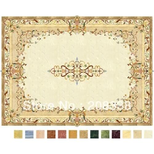 Marble medallion, waterjet medallion